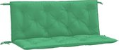vidaXL Coussins de banc de jardin - Lot de 2 - 120x50x7 cm - Coussins de banc de jardin verts - Tissu Oxford - Coussins d'extérieur - Coussins d'assise - Coussins de dossier