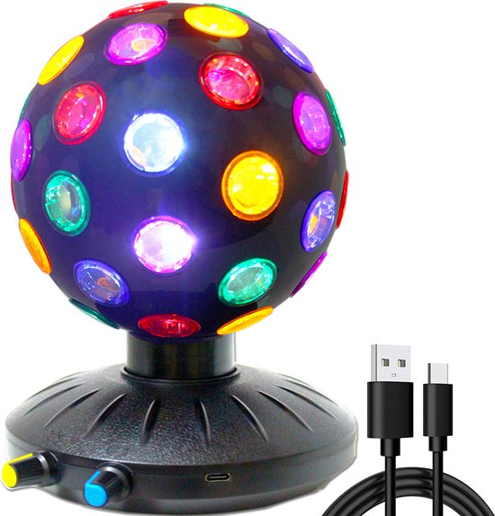 Foto: Discolamp ronddraaiend usb discobal kinderen