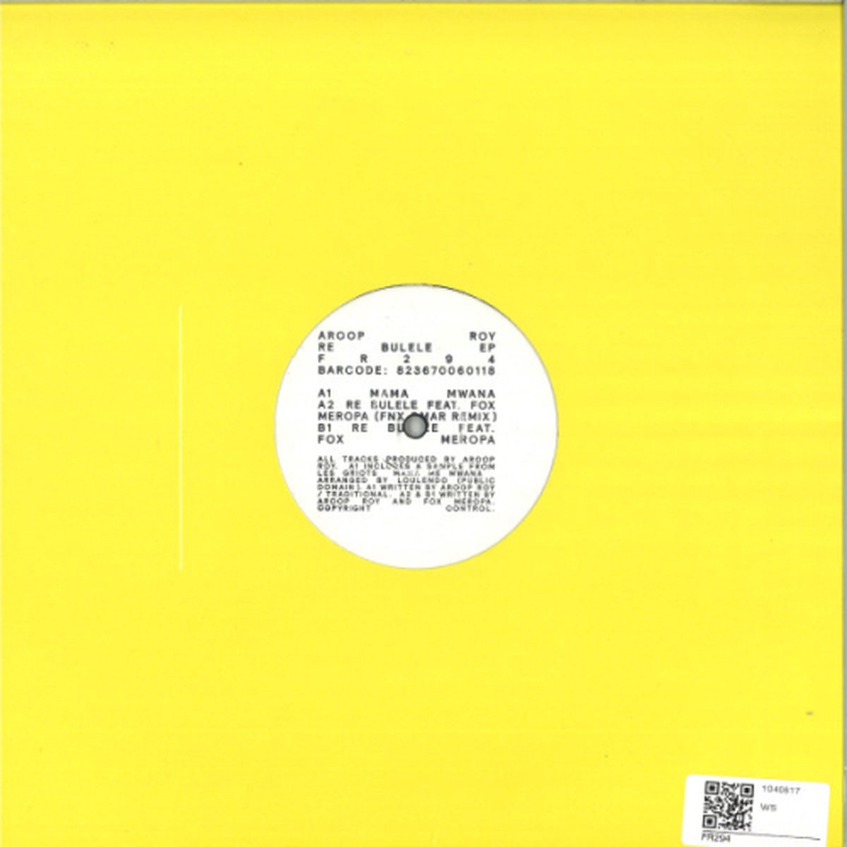 Aroop Roy - Re Bulele Ep