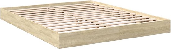 vidaXL-Bedframe-bewerkt-hout-sonoma-eikenkleurig-160x200-cm