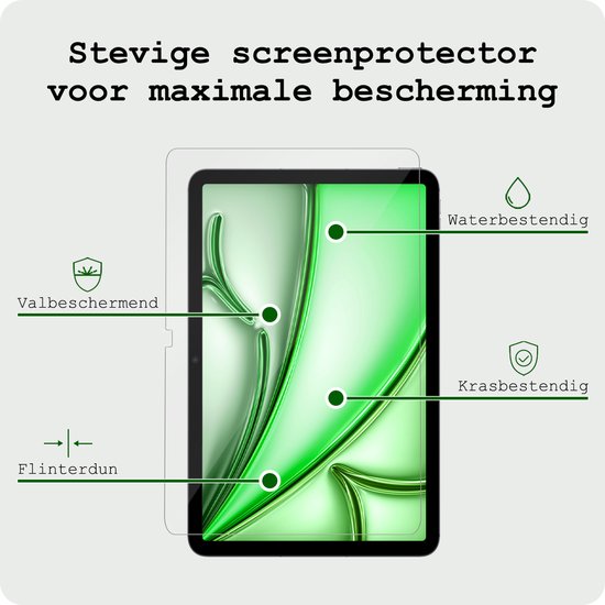 Stevige screenprotector voor maximale bescherming. Waterbestendig, krasbestendig, flinterdun.