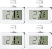 4 digitale koelkast thermometers met lcd-display en vorst-alarm - ideaal voor keuken, restaurants en thuis