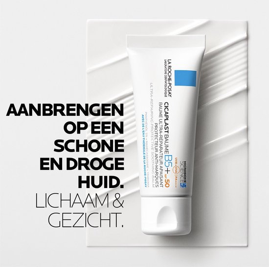 La Roche-Posay Cicaplast Balsem B5 SPF50 - Ondersteunt herstel - Vermindert Geïrriteerd Gevoel - Alle huidtypes - 40ml