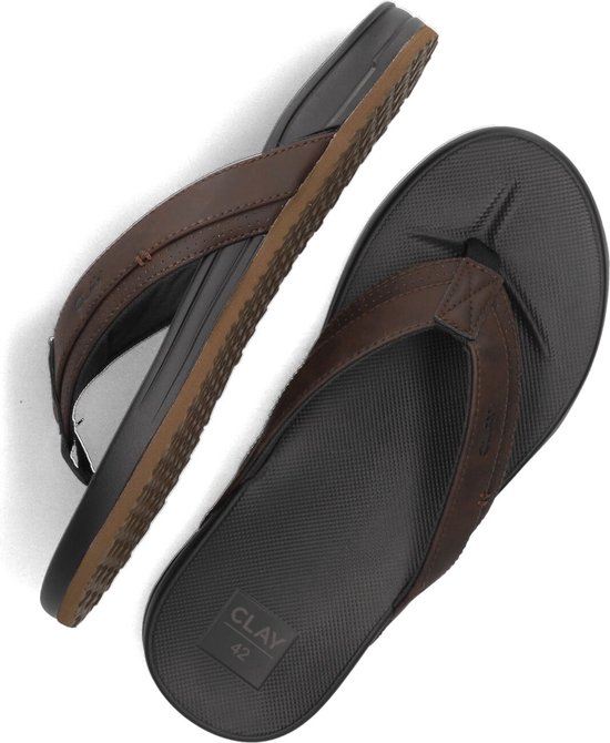 CLAY Clay003 Slippers - Heren - Bruin - Maat 47