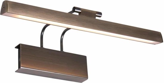 Moderne kleine wandlamp Litho led | 32 cm lang | brons | woonkamer / kantoor lamp | modern design