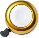 Fietsbel Ring - metallic goud - Dia 5.5 cm - Aluminium - verstelbaar - Fiets accessoires - kinderen/volwassenen