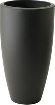 Elho Pure Soft Round High 30 - Pot De Fleurs pour Intérieur & Extérieur - Ø 29.5 x H 52.5 cm - Noir