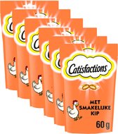 Catisfactions Kattensnoepjes - Kip - 6 x 60g