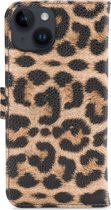 My Style Flex Wallet Telefoonhoesje geschikt voor Apple iPhone 14 Plus Hoesje Bookcase Portemonnee - Leopard