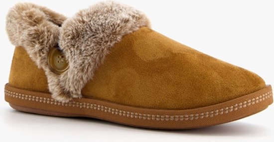 Skechers Cozy Campfire gevoerde dames pantoffels - Bruin - Extra comfort -  Memory Foam... | bol