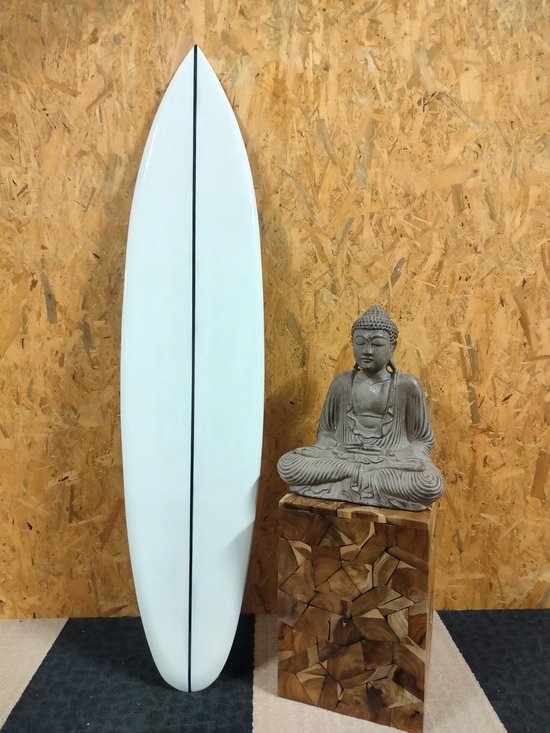 Black Stripe - Surfplank Surfboard - Decoratie - 150cm