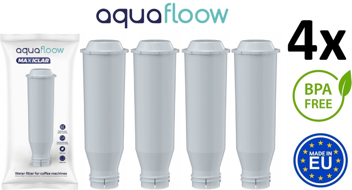 4 x AQUAFLOOW MAXICLAR WATERFILTER filter vervanging VOOR KRUPS NIVONA / MELITTA KOFFIEMACHINE (VERVANGING VOOR NIRF 700 / F088)