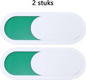 2x Schuifplaat vrij - bezet- Privacy id plaat voor bezet - beschikbaar - niet storen met kleurindicatie - wit - Acryl