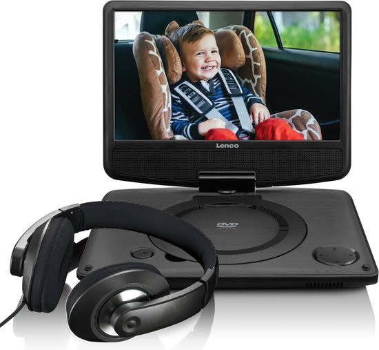 Lenco DVP-9331 - Portable DVD-speler met batterij - 9 inch - Zwart — afbeelding 3