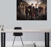 Allernieuwste.nl® Canvas Schilderij * Peaky Blinders Scene TV Show * - Televisie serie - Kleur - 40 x 60 cm