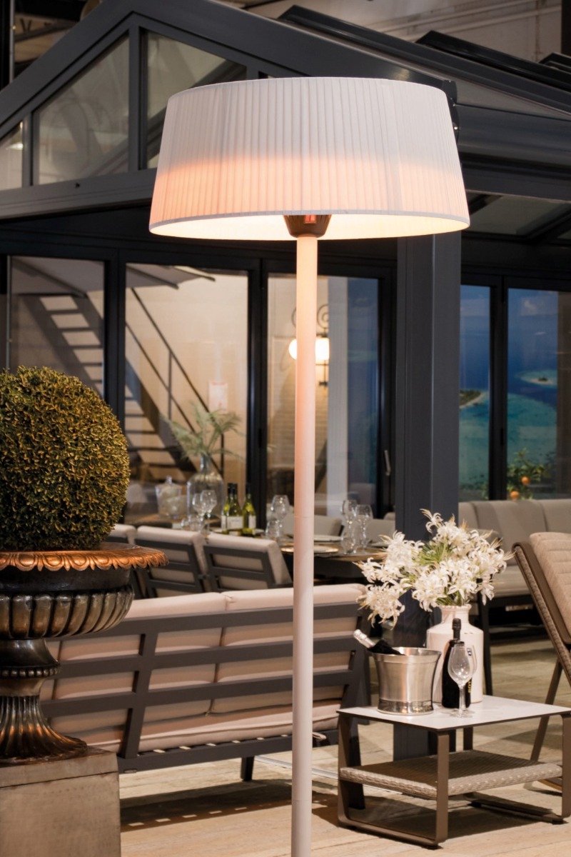Sunred Artix Bright 2100 W - Freestanding patio heater - White + cover