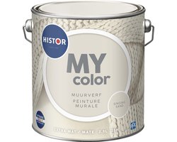 Histor MY Color Muurverf Extra Mat - Reinigbaar - Extra Dekkend - 2.5L - Singing Sand - Beige
