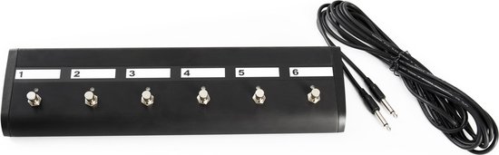 Foto: Marshall pedl 91016 6 way latching footswitch origin series voetschakelaar voor gitaarversterkers