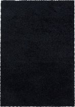Pochon - Tapijt Sydney - Zwart - 230x160x3 - Vloerkleed - Hoogpolige Vloerkleed