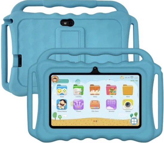 directly Kinder tablet Pro Max - Vanaf 3 Jaar - Tablet - Snelste Op De Markt - Ouderlijk Toezicht - 32GB - 2GB Ram - Blauw