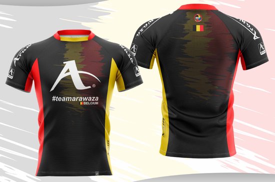 T-shirt Arawaza | Dry-Fit | #teamArawaza Belgium (Maat: M)