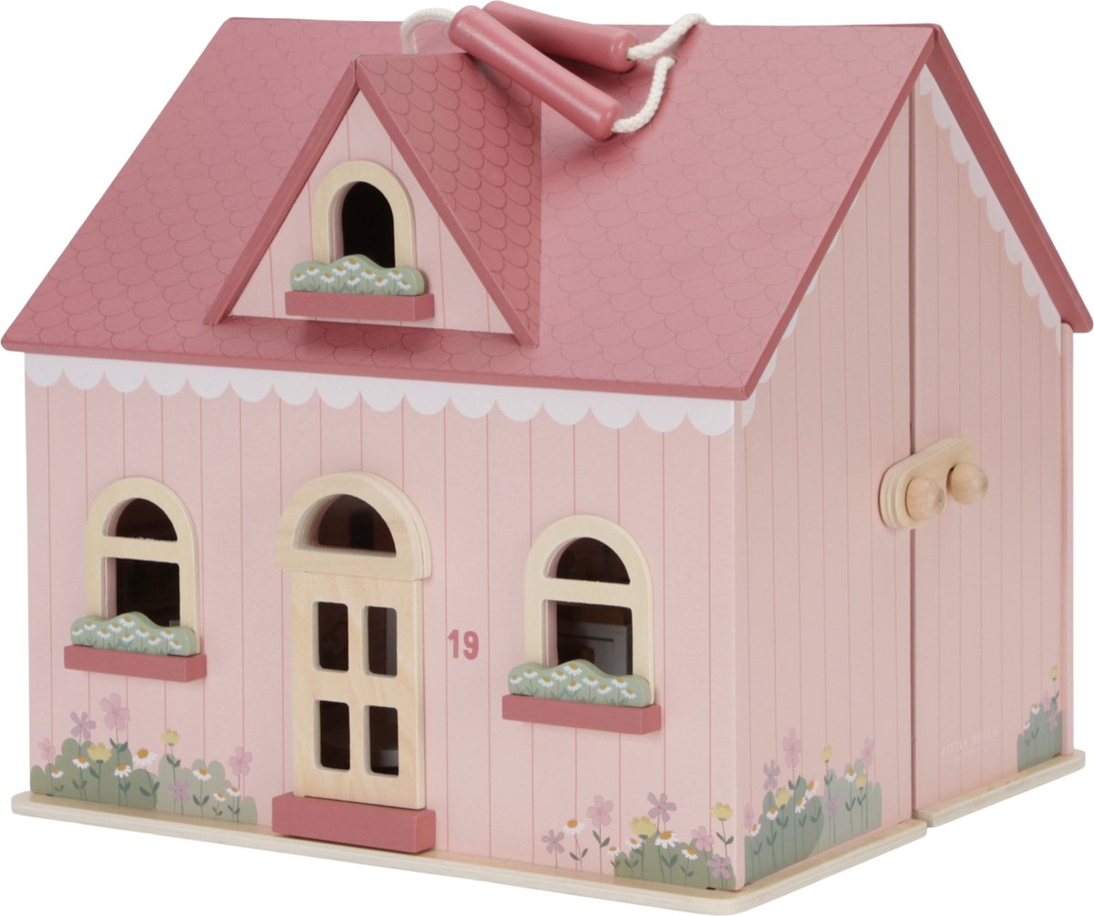 Little Dutch Draagbaar Houten Poppenhuis FSC — afbeelding 6