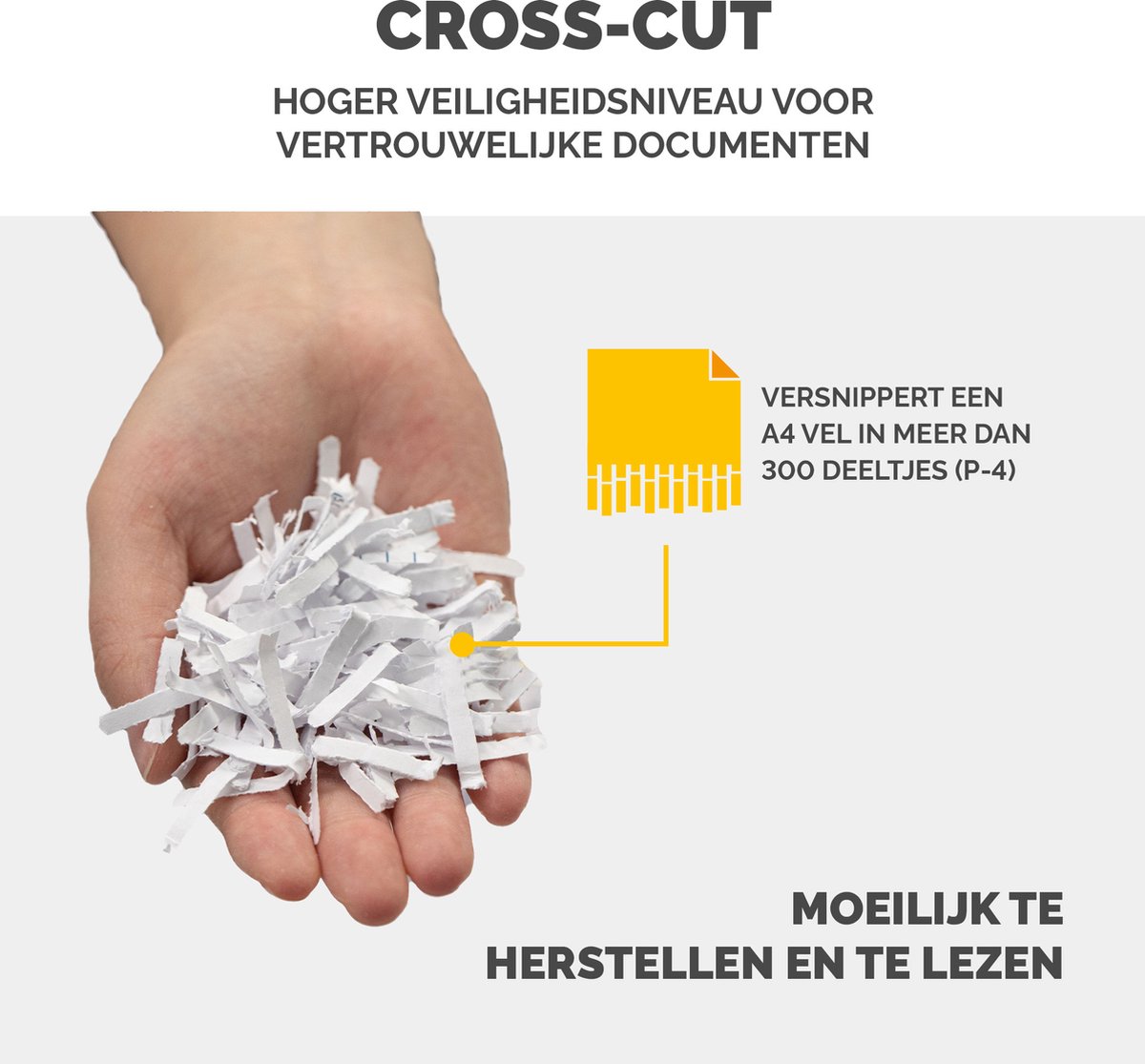 Fellowes P‑42C Papiervernietiger / Papierversnipperaar – P‑4 Cross‑Cut – 8 vellen – Ook voor pasjes – Thuis & thuiskantoor thumbnail 8