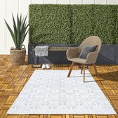 TAPIS LILAH INTÉRIEUR & EXTÉRIEUR GRIS À CARREAUX