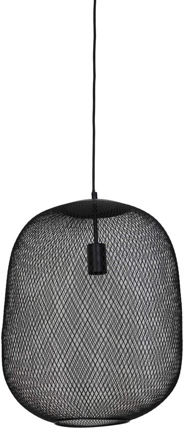 Light & Living Lampe à suspension Reilley - Zwart - Ø40 x 48cm