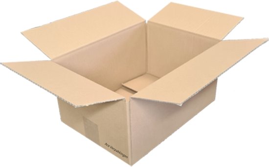 Ace Verpakkingen - Amerikaanse vouwdoos - 305 x 220 x 100mm (A4 formaat) - 25 stuks - kartonnen doos - webshopdoos - verzenddoos - e-commerce - webwinkeldoos - geschikt voor PostNL / DPD / DHL