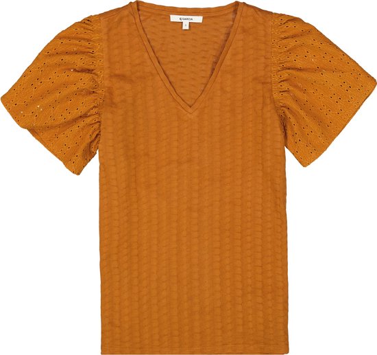 Garcia T-shirt T Shirt P40209 2537 Roasted Pecan Dames Maat - L