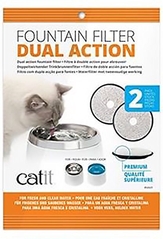 Foto: Catit stainless steel drinkfontein 2 extra filters