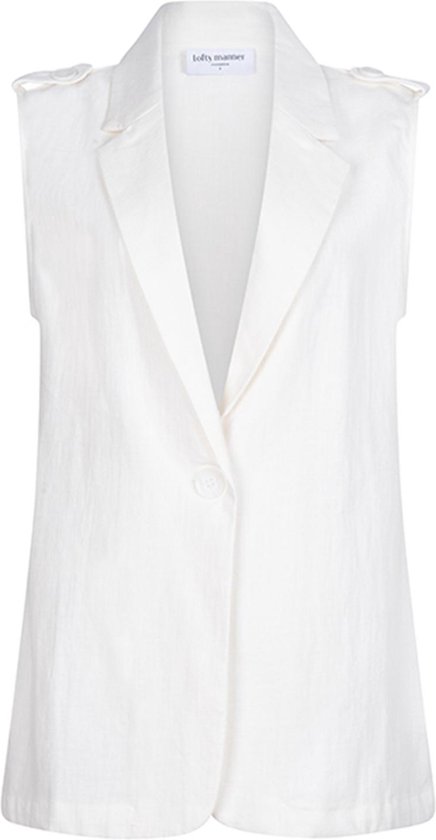 Lofty Manner Vest Gilet Melany Pe42 1 White Dames Maat - M