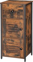 vidaXL Dressoir 60x35x76 cm bewerkt hout gerookt eikenkleurig, kast, opbergkast, bijzetkast, wandkast, houten kast, opslagkast, kasten, wandkasten