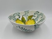 Bol bio aux citrons verts Arabesque L 23 x 10 cm | EWFR202 | Vaisselle italienne Piccobella
