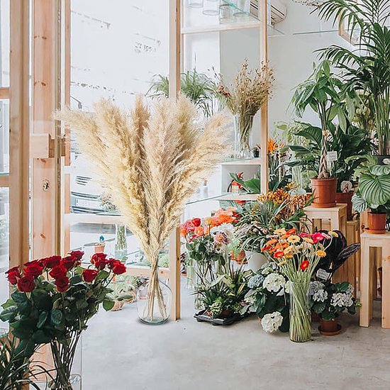 Pampasgras Tafeldecoratie - Droogbloemen en Kunstbloemen voor een Boho