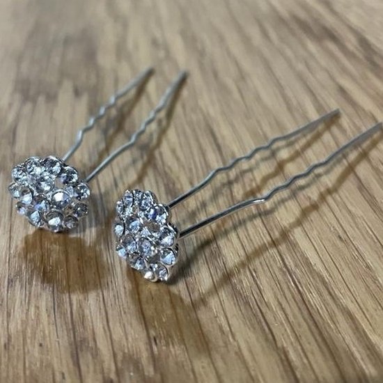 PaCaZa - Hairpins - Fonkelende Kristallen Bloem - 5 stuks - Luxe en Elegante Haaraccessoires