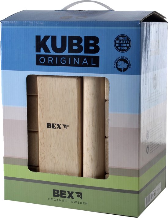 Foto: Bex sport original kubb blanco koning rubberhout