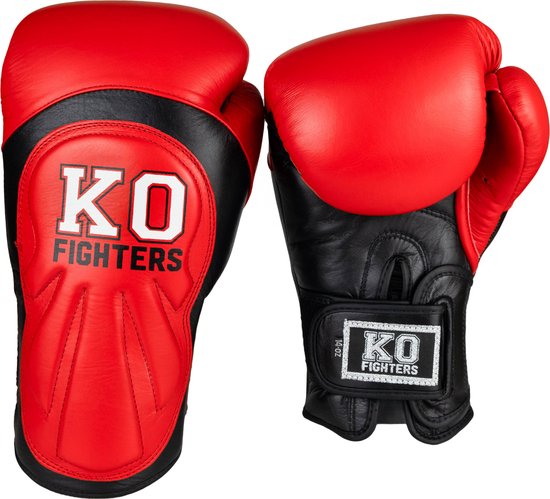 Punch Machine Leren Bokshandschoenen - Kickboks - Handschoenen - Set - Boksen - Volwassenen - Kinderen - 12oz - Rood
