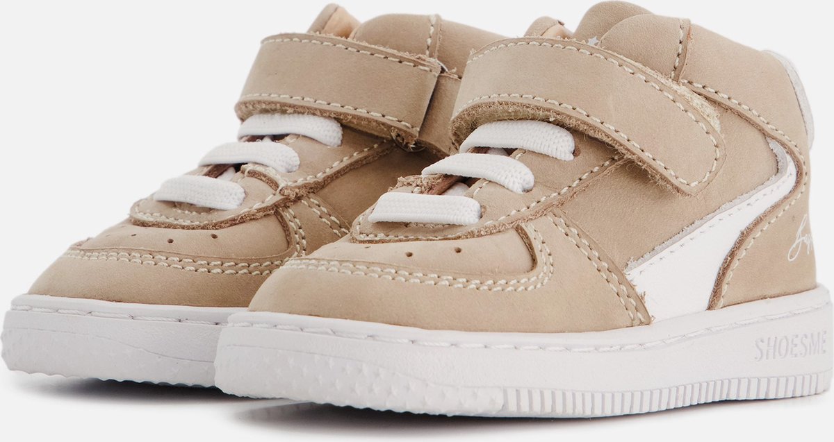 Baby Babysneakers Meisjes jongens Taupe Leer Shoesme Maat 19 bol