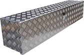 DE HAAN BOX OL - 1250x250x250 mm - waterdichte en stofdichte aluminium traanplaat disselbak - voorzien van vlinderslot of t-sluiting