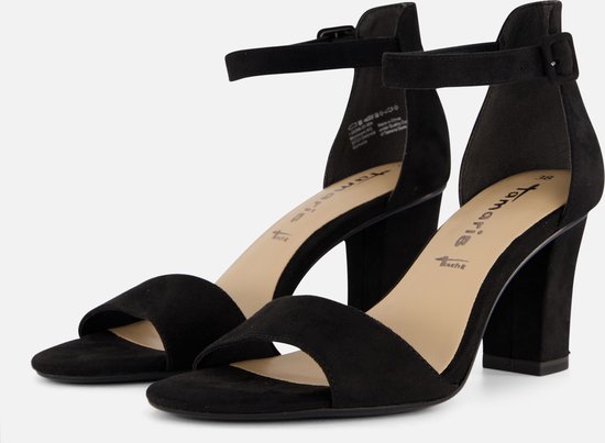 Tamaris dames sandalen met hak zwart - Maat 36