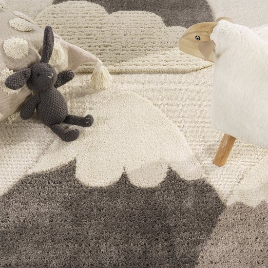Carrousel Tapijt rond 160cm SOFT beige - Baby Dreams