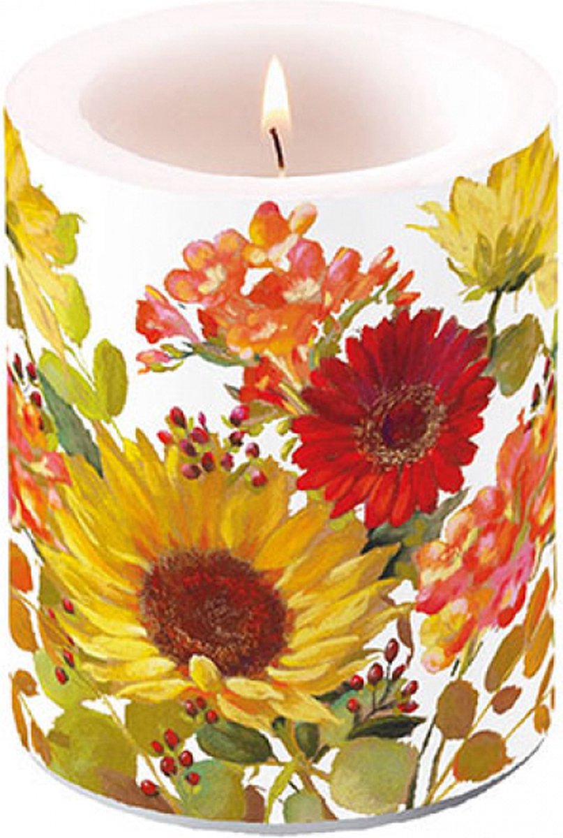 Ambiente - Kaars - 75 branduren - Sunny Flowers