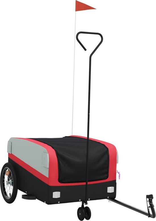 vidaXL-Fietstrailer-45-kg-ijzer-zwart-en-rood