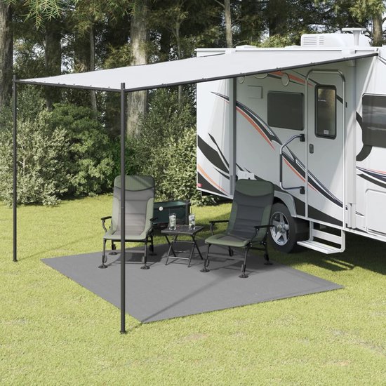 vidaXL - Tenttapijt - 3x2,5 - m - antracietkleurig van Merkloos — afbeelding 4