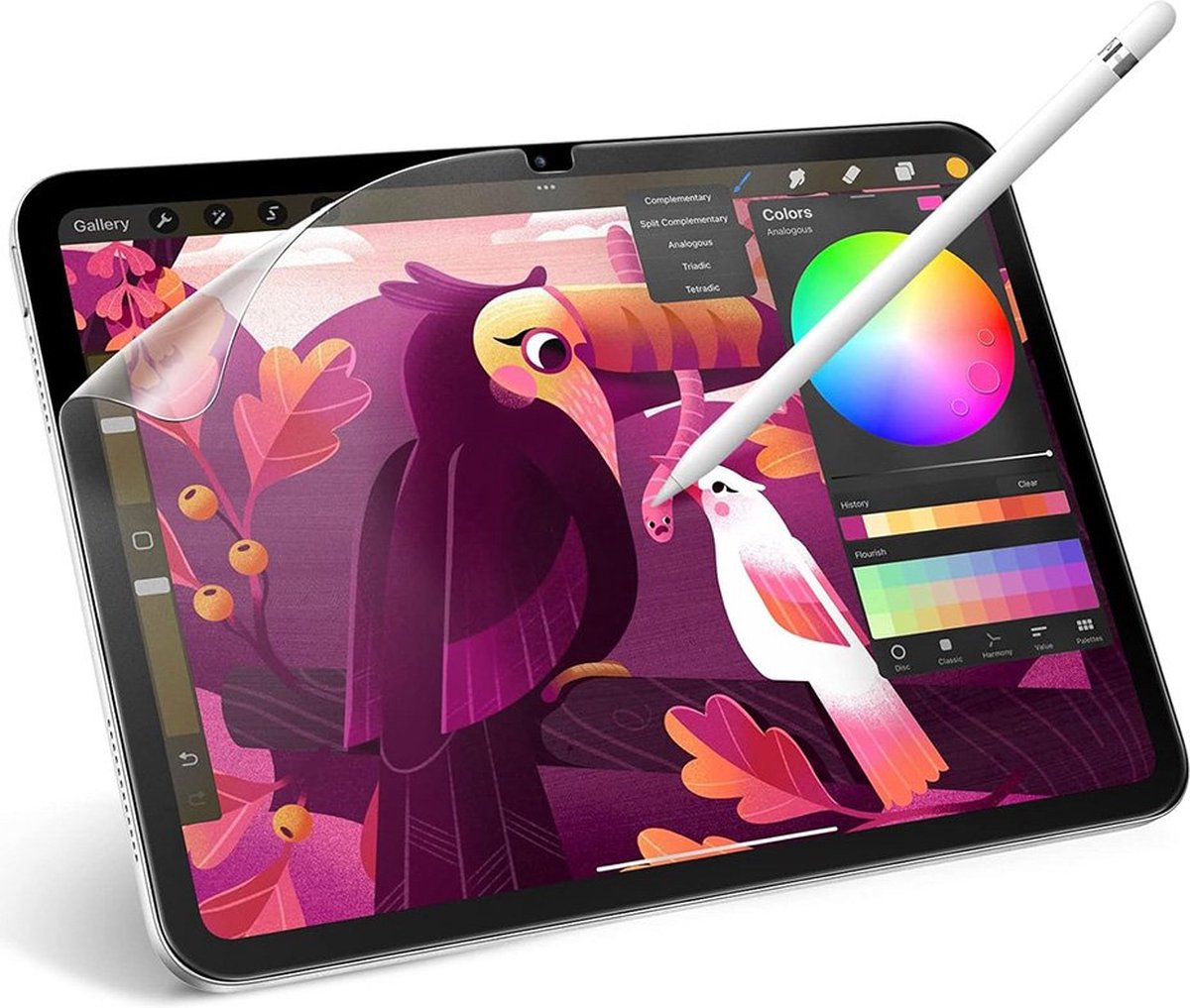 Mobiq - Paper Feel Screenprotector geschikt voor iPad Pro 11 inch (2024) - transparant