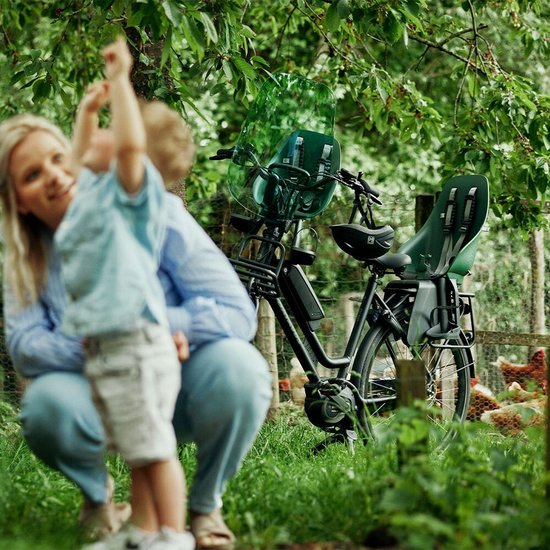 Urban Iki Bio Fietsstoeltje Achter - Mosu Green/ Bincho Black van Urban Iki — afbeelding 3