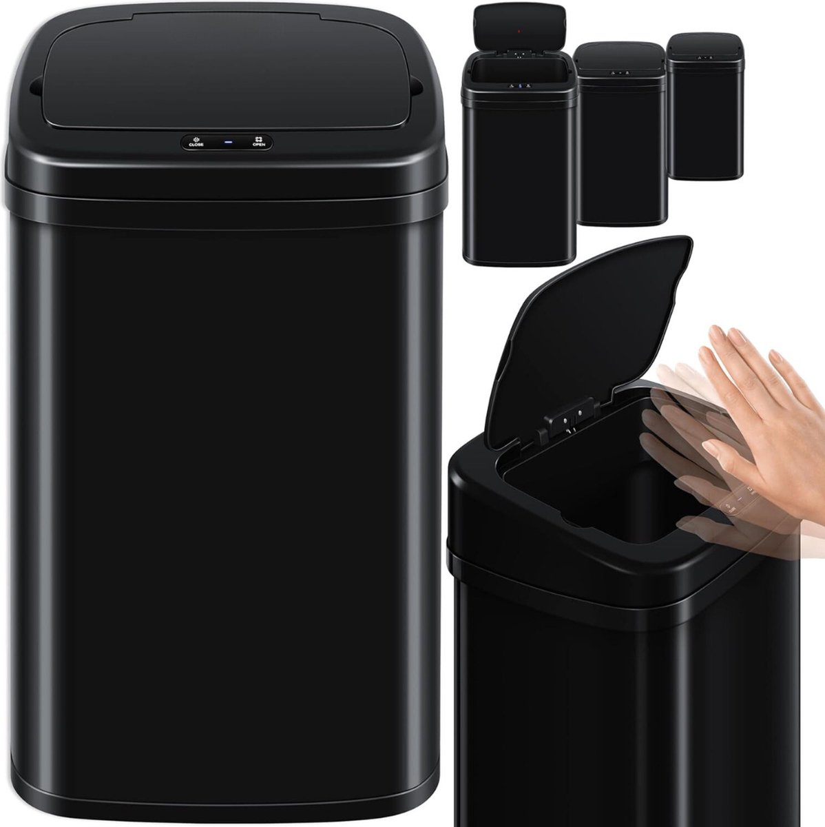 Goedkoopste Prullenbak met Sensor - Automatische Vuilnisbak - Vuilnisemmer met Sensor - voor Keuken, Kantoor, Thuis - Infrarood - Premium