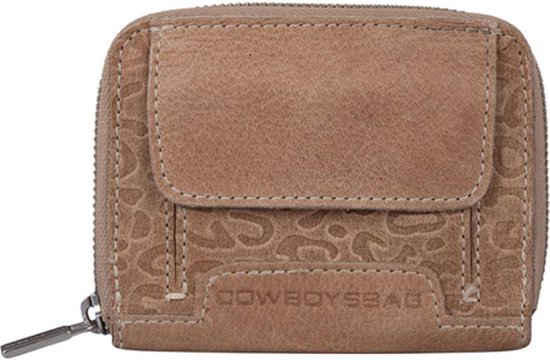 Cowboysbag Purse / Wallet Women - Portefeuille zippé - Cuir - Imprimé Panthère - Lovely Leopard - Marron